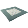 Ullenboom Coperta A Gattoni Waffle Piqué Motivo Salvia Verde Pioggia 120x120 Cm