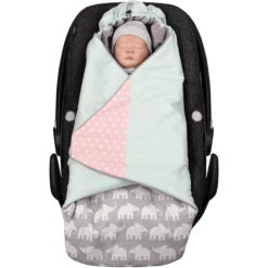 ULLENBOOM ® Coperta Avvolgente Elephant Mint Pink Pink 98 X 98 X 2 Cm -Negozio online Pink Or Blue ullenboom coperta avvolgente elephant mint pink pink 98 x 98 x 2 cm a293193 4