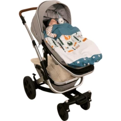 Ullenboom Coperta Per Bambini 100X140 Cm Animali Della Foresta Petrol -Negozio online Pink Or Blue ullenboom coperta per bambini 100x140 cm animali della foresta petrol a267316 4