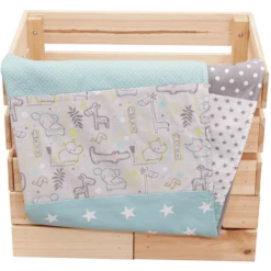 Ullenboom Coperta Per Bambini E Coperta Comfort 70x100 Cm Safari Menta Piperita -Negozio online Pink Or Blue ullenboom coperta per bambini e coperta comfort 70x100 cm safari menta piperita a300749 4