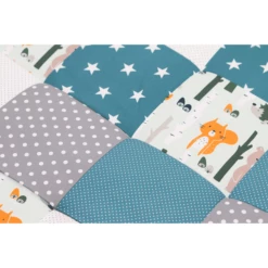 Ullenboom Coperta Per Gattonare, 140x140 Cm, Animali Della Foresta Petrol -Negozio online Pink Or Blue ullenboom coperta per gattonare 140x140 cm animali della foresta petrol a267809 3