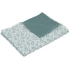ULLENBOOM Coperta Per Neonati E Coperta Di Coccole Waffle Floral Verde 70 X 100 Cm
