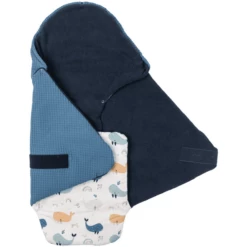 Ullenboom Coperta Waffle Pique Blue Whales 98 X 98 Cm -Negozio online Pink Or Blue ullenboom coperta waffle pique blue whales 98 x 98 cm a363139 1