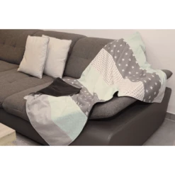 Ullenboom Coperta100X140 Cm Grigio Verde -Negozio online Pink Or Blue ullenboom coperta100x140 cm grigio verde a267311 2