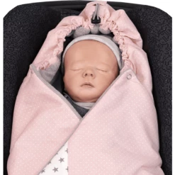 ULLENBOOM ® Copertina Avvolgente Rosa Grigio 98 X 98 X 2 Cm -Negozio online Pink Or Blue ullenboom copertina avvolgente rosa grigio 98 x 98 x 2 cm a293252 4