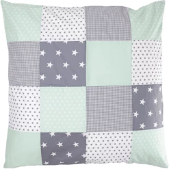Ullenboom Federa Cuscino A Toppe 80 X 80 Cm Menta Grigio -Negozio online Pink Or Blue ullenboom federa cuscino a toppe 80 x 80 cm menta grigio a268267 4