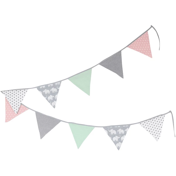 Ullenboom Gagliardetti A Catena 325 Cm (10 Gagliardetti) Grigio Menta Rosa 6 Ullenboom Gagliardetti A Catena 325 Cm (10 Gagliardetti) Grigio Menta Rosa - immagine 4