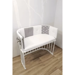 ULLENBOOM ®nest Per Letti Laterali Semicircolari Stelle Grigie 145 X 24 Cm -Negozio online Pink Or Blue ullenboom nest per letti laterali semicircolari stelle grigie 145 x 24 cm a292997 1