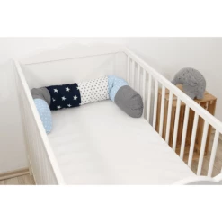 Ullenboom Paracolpi Lettino Blu/grigio Chiaro 120 Cm -Negozio online Pink Or Blue ullenboom paracolpi lettino blu grigio chiaro 120 cm a267337 1