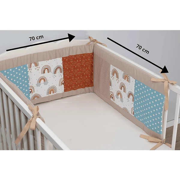 Ullenboom Patchwork -Nido Per Culla 140x70 Cm Arcobaleno (210 Cm Zona Testa) 4 Ullenboom Patchwork -Nido Per Culla 140x70 Cm Arcobaleno (210 Cm Zona Testa) - immagine 2