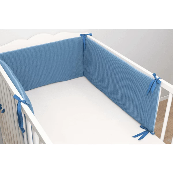 Ullenboom Patchwork -Nido Per Culla 140x70 Cm Blu (210 Cm Zona Testa) 4 Ullenboom Patchwork -Nido Per Culla 140x70 Cm Blu (210 Cm Zona Testa) - immagine 2