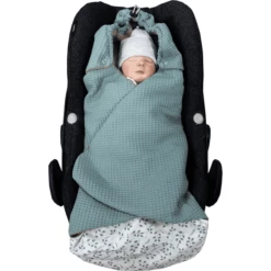 ULLENBOOM Piumino Estivo Motivo Waffle Floral Verde 11 ULLENBOOM Piumino Estivo Motivo Waffle Floral Verde -Negozio online Pink Or Blue ullenboom piumino estivo motivo waffle floral verde a378471 4