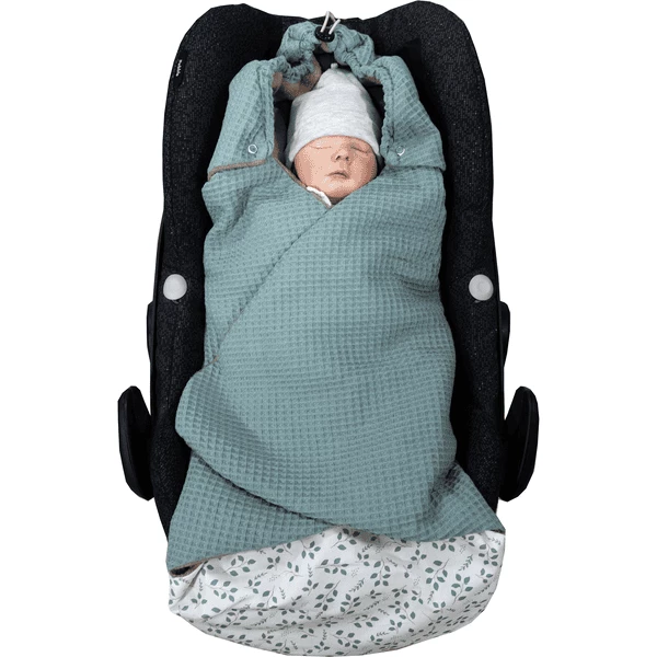 ULLENBOOM Piumino Estivo Motivo Waffle Floral Verde 7 ULLENBOOM Piumino Estivo Motivo Waffle Floral Verde - immagine 5