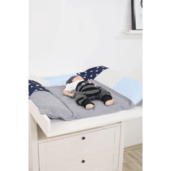 Ullenboom Rivestimento Per Materassino Fasciatoio, Blu/azzurro/grigio 75x85 Cm -Negozio online Pink Or Blue ullenboom rivestimento per materassino fasciatoio blu azzurro grigio 75x85 cm a279592 3