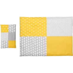 Ullenboom Set Biancheria Da Letto Per Bambini Grigio Giallo 135 X 100 Cm + 40 X 60 Cm -Negozio online Pink Or Blue ullenboom set biancheria da letto per bambini grigio giallo 135 x 100 cm 40 x 60 cm a267592 3