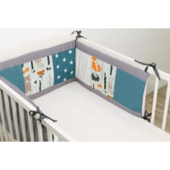 Ullenboom Struttura Protezione Per Culla 140x70 Cm Animali Della Foresta, Petrol (210 Cm) -Negozio online Pink Or Blue ullenboom struttura protezione per culla 140x70 cm animali della foresta petrol 210 cm a268307 4