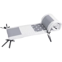 Ullenboom Struttura Protezione Per Culla 140x70 Cm Stelle Grigie (210 Cm Di Superficie Della Testa) -Negozio online Pink Or Blue ullenboom struttura protezione per culla 140x70 cm stelle grigie 210 cm di superficie della testa a268301 4