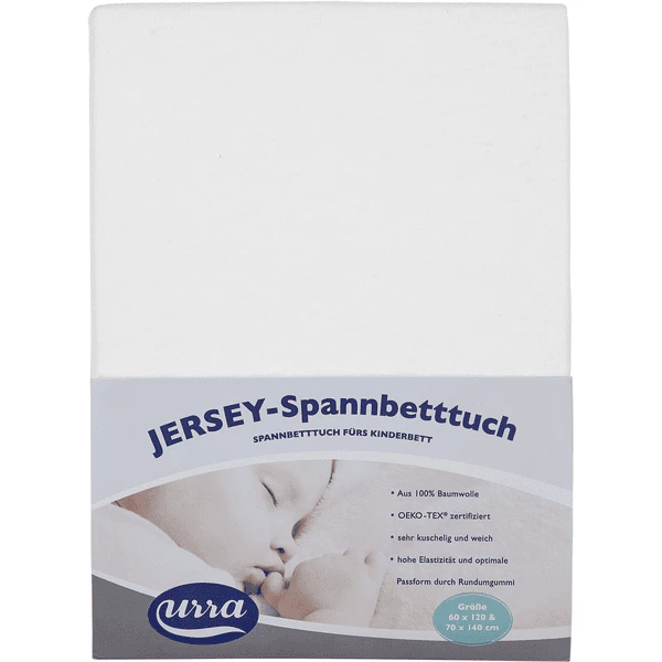 Urra Lenzuolo Con Angoli In Jersey 70 X 140 Cm Bianco 7 Urra Lenzuolo Con Angoli In Jersey 70 X 140 Cm Bianco - immagine 5