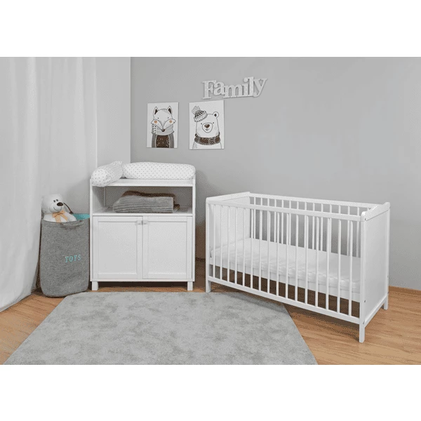 Urra Set Cameretta 2 Pezzi - Bianco 60 X 120 Cm 3 Urra Set Cameretta 2 Pezzi - Bianco 60 X 120 Cm