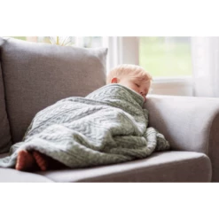 VINTER& BLOOM Coperta Cuddly Green Melange -Negozio online Pink Or Blue vinter bloom coperta cuddly green melange a379660 2