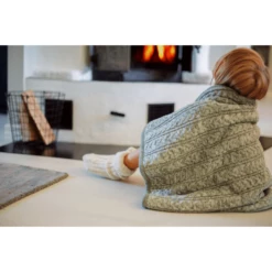 VINTER& BLOOM Coperta Cuddly Green Melange -Negozio online Pink Or Blue vinter bloom coperta cuddly green melange a379660 3