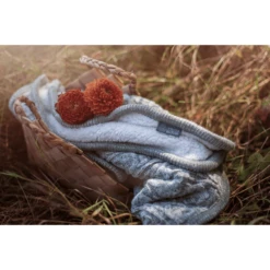 VINTER& BLOOM Coperta Cuddly Green Melange -Negozio online Pink Or Blue vinter bloom coperta cuddly green melange a379660 4