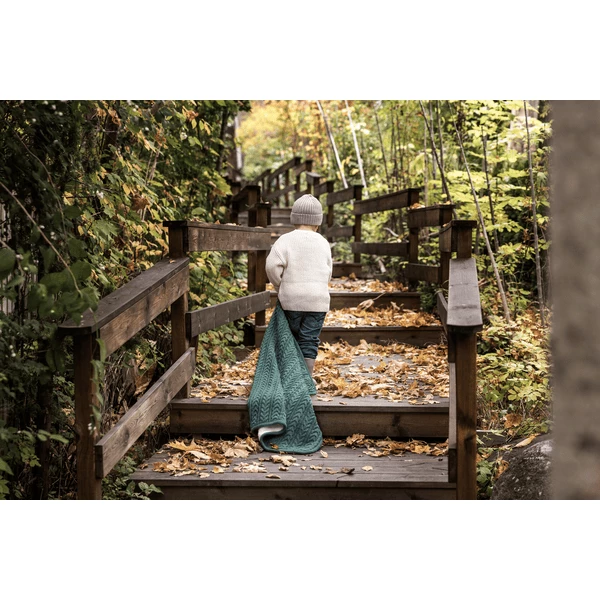 VINTER& BLOOM Coperta Di Coccole Cuddly Misty Green 4 VINTER& BLOOM Coperta Di Coccole Cuddly Misty Green - immagine 2