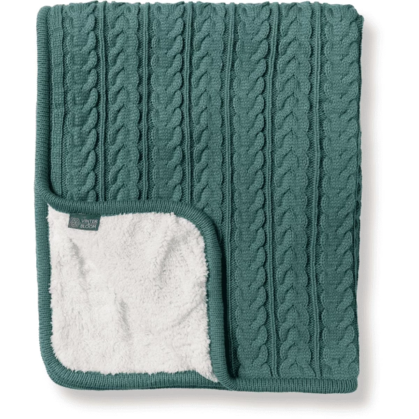 VINTER& BLOOM Coperta Di Coccole Cuddly Misty Green 6 VINTER& BLOOM Coperta Di Coccole Cuddly Misty Green - immagine 4