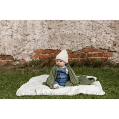 VINTER& BLOOM Coperta Joy Olive Green -Negozio online Pink Or Blue vinter bloom coperta joy olive green a383081 3