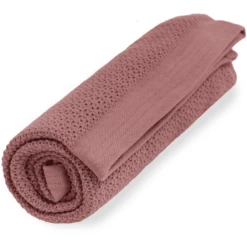 VINTER& BLOOM Coperta Soft Grid - Rosa Scuro