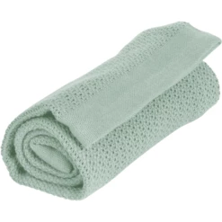 VINTER& BLOOM Coperta Soft Grid - Verde Acqua