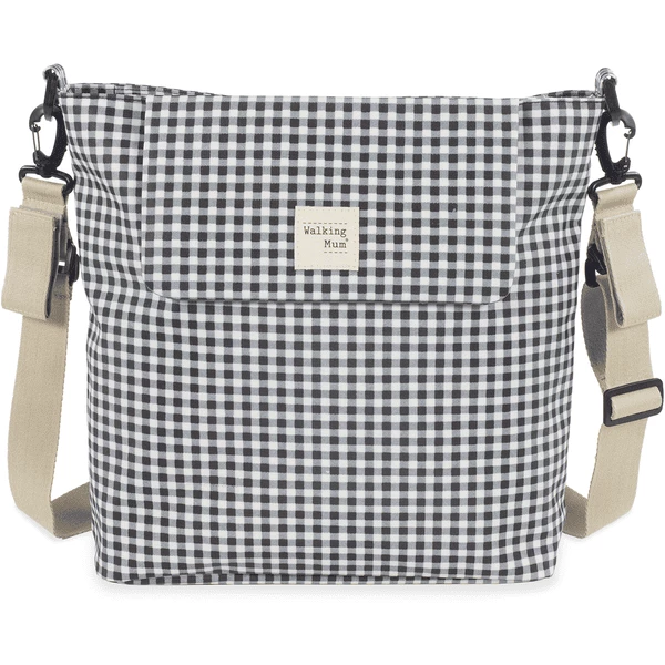 Walking Mum Borsa Per Pannolini I Love Vichy Nero 3 Walking Mum Borsa Per Pannolini I Love Vichy Nero