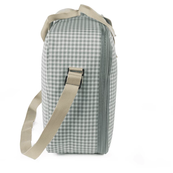 Walking Mum Valigia I Love Vichy Verde/bianco 5 Walking Mum Valigia I Love Vichy Verde/bianco - immagine 3