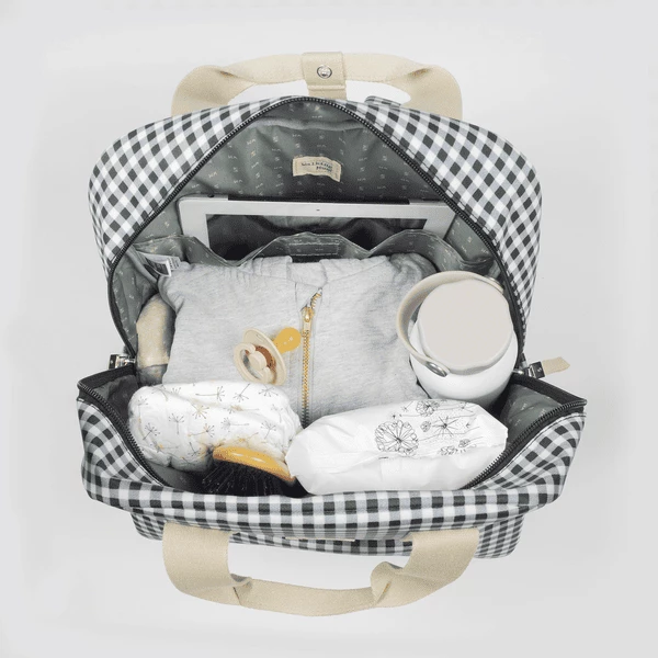 Walking Mum Zaino Fasciatoio I Love Vichy Nero 7 Walking Mum Zaino Fasciatoio I Love Vichy Nero - immagine 5