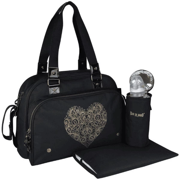 Weaff Borsa Porta Pannolini Premium Tattoo & Love Black 3 Weaff Borsa Porta Pannolini Premium Tattoo & Love Black
