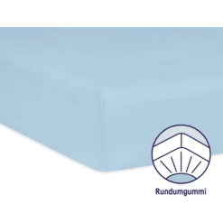 ZÖLLNER Coprimaterasso Per Lettino In Jersey Azzurro -Negozio online Pink Or Blue zoellner coprimaterasso per lettino in jersey azzurro a087076 4