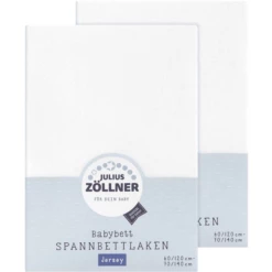 ZÖLLNER Lenzuolo In Jersey Con Angoli Elastici Pacco Doppio Jersey Bianco -Negozio online Pink Or Blue zoellner lenzuolo in jersey con angoli elastici pacco doppio jersey bianco a246621 4
