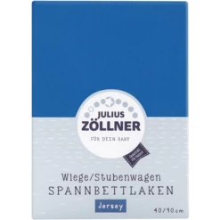 ZÖLLNER Lenzuolo In Spugna Con Angoli Elastici Per Cullino, Blu